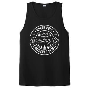 North Pole Brewing Co Christmas Santa North Pole Matching PosiCharge Competitor Tank