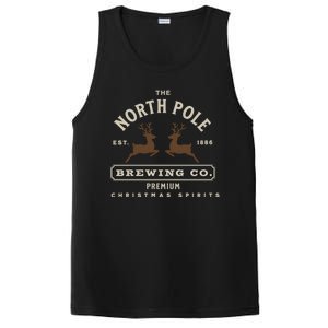 North Pole Brewing Co Christmas Santa North Pole Matching PosiCharge Competitor Tank