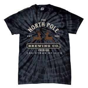 North Pole Brewing Co Christmas Santa North Pole Matching Tie-Dye T-Shirt