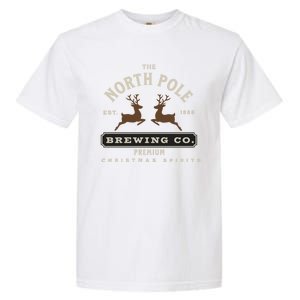 North Pole Brewing Co Christmas Santa North Pole Matching Garment-Dyed Heavyweight T-Shirt