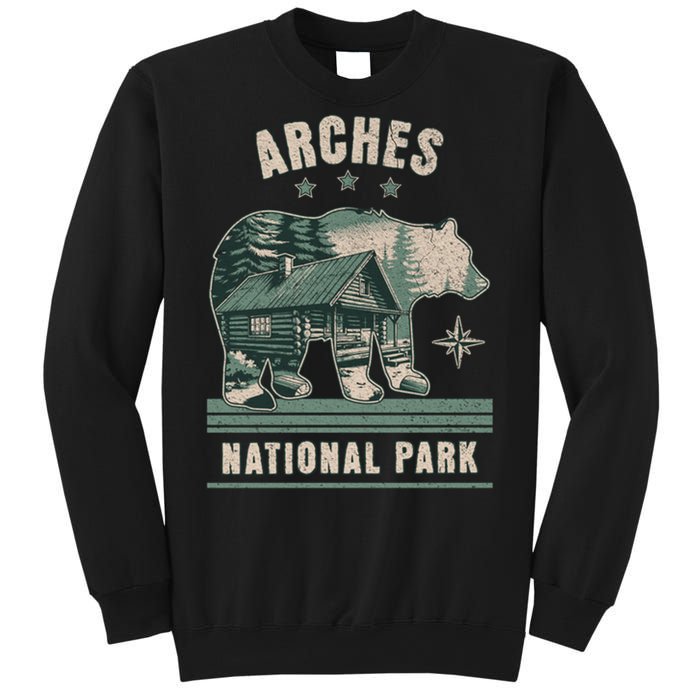 National Park Bear Cabin Vacation Souvenir Sweatshirt