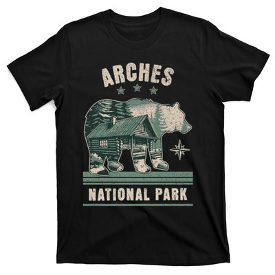 National Park Bear Cabin Vacation Souvenir T-Shirt