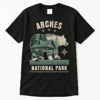 National Park Bear Cabin Vacation Souvenir Tall T-Shirt