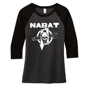 Nabat Punk Band Women's Tri-Blend 3/4-Sleeve Raglan Shirt