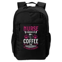 Nurse Powered By Coffee For Frequently 12 Hours Straight Backpack