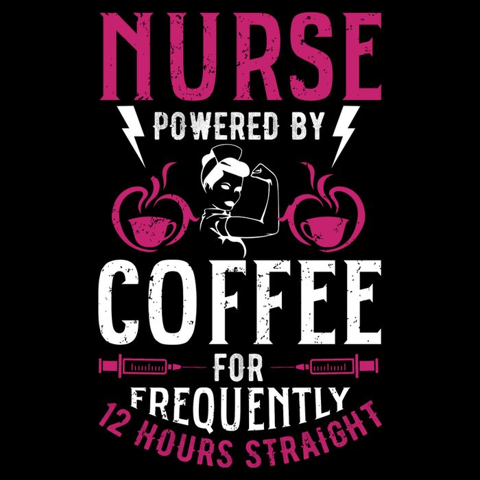 Nurse Powered By Coffee For Frequently 12 Hours Straight Drawstring Bag