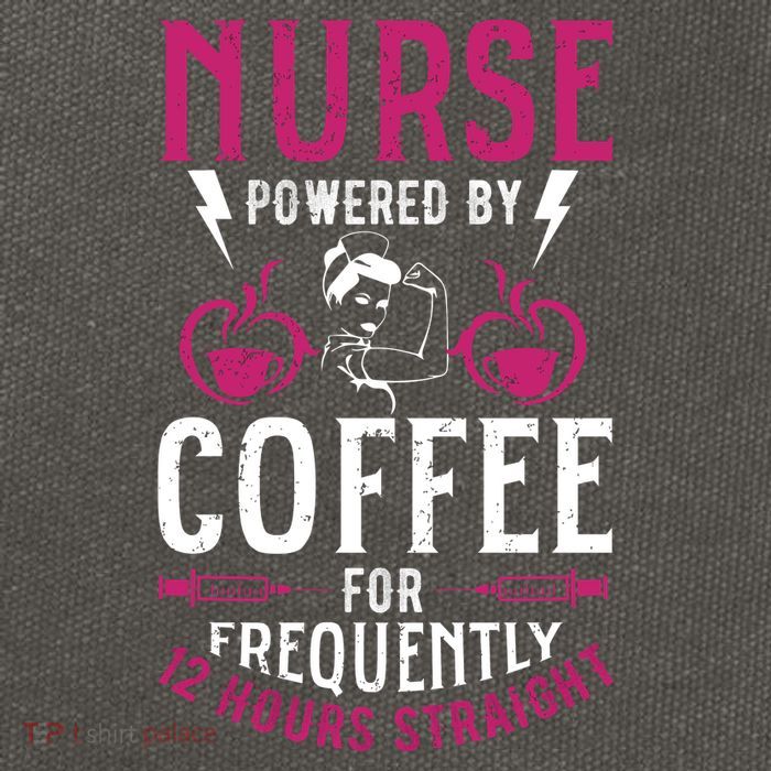 Nurse Powered By Coffee For Frequently 12 Hours Straight Cotton Canvas Backpack