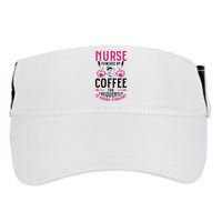 Nurse Powered By Coffee For Frequently 12 Hours Straight Adult Drive Performance Visor