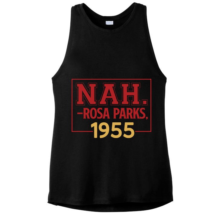 Nah.rosa Parks,1955 Black History Month African American Ladies PosiCharge Tri-Blend Wicking Tank