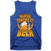 Nurse Powered By Beer Nursing Humor Gift Tank Top