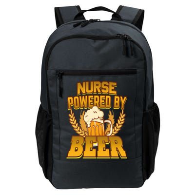 Nurse Powered By Beer Nursing Humor Gift Daily Commute Backpack