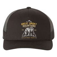 National Park Bear Vintage Great Smoky Mountains Yupoong Adult 5-Panel Trucker Hat