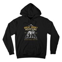 National Park Bear Vintage Great Smoky Mountains Hoodie