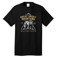 National Park Bear Vintage Great Smoky Mountains Tall T-Shirt