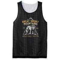 National Park Bear Vintage Great Smoky Mountains Mesh Reversible Basketball Jersey Tank