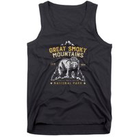 National Park Bear Vintage Great Smoky Mountains Tank Top