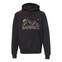 National Park Badlands South Dakota The Mount Rushmore State Premium Hoodie