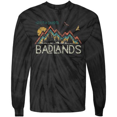 National Park Badlands South Dakota The Mount Rushmore State Tie-Dye Long Sleeve Shirt