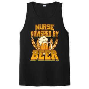 Nurse Powered By Beer Nursing Humor Cool Gift PosiCharge Competitor Tank