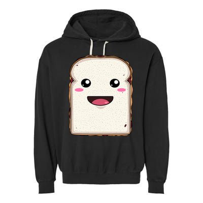 National Peanut Butter And Jelly Day Cute Pb And J Sandwich Funny Gift Garment-Dyed Fleece Hoodie
