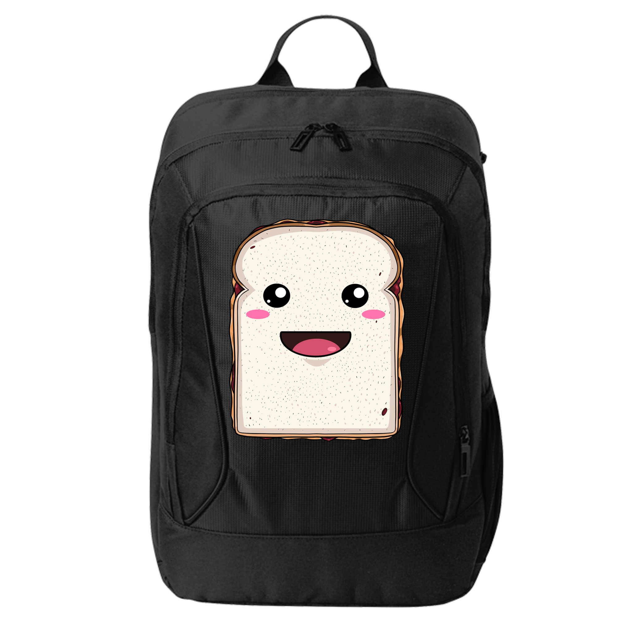 National Peanut Butter And Jelly Day Cute Pb And J Sandwich Funny Gift City Backpack