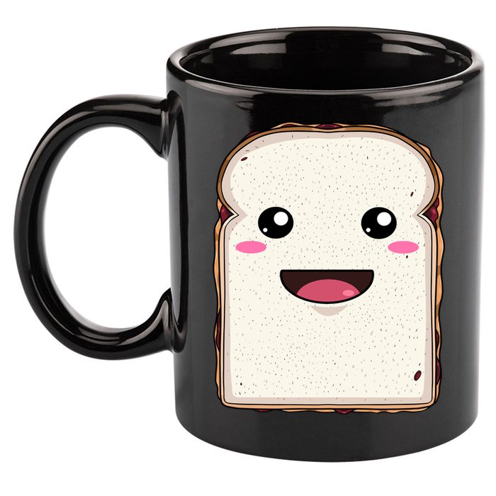 National Peanut Butter And Jelly Day Cute Pb And J Sandwich Funny Gift 11oz C Handle Ceramic Mug