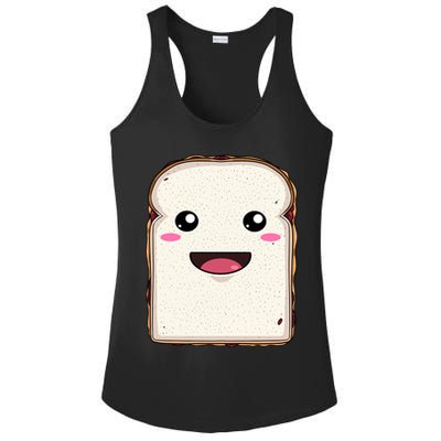 National Peanut Butter And Jelly Day Cute Pb And J Sandwich Funny Gift Ladies PosiCharge Competitor Racerback Tank