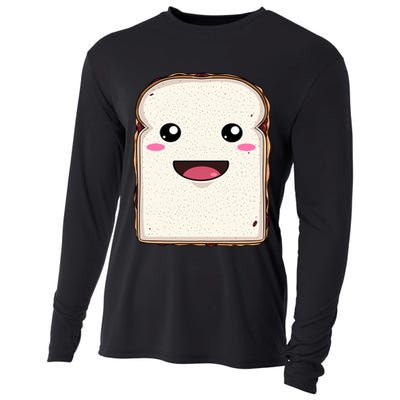 National Peanut Butter And Jelly Day Cute Pb And J Sandwich Funny Gift Cooling Performance Long Sleeve Crew