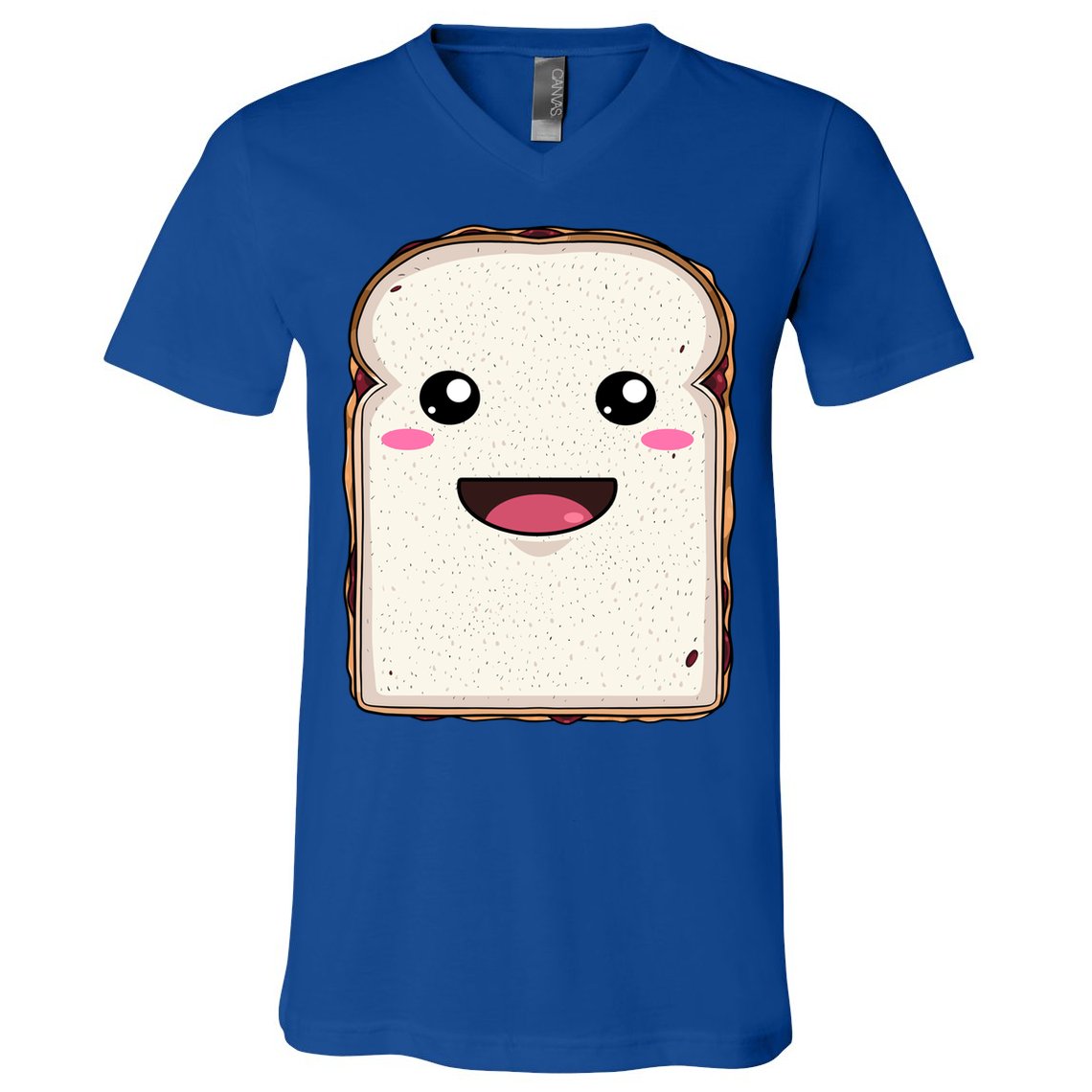 National Peanut Butter And Jelly Day Cute Pb And J Sandwich Funny Gift V-Neck T-Shirt