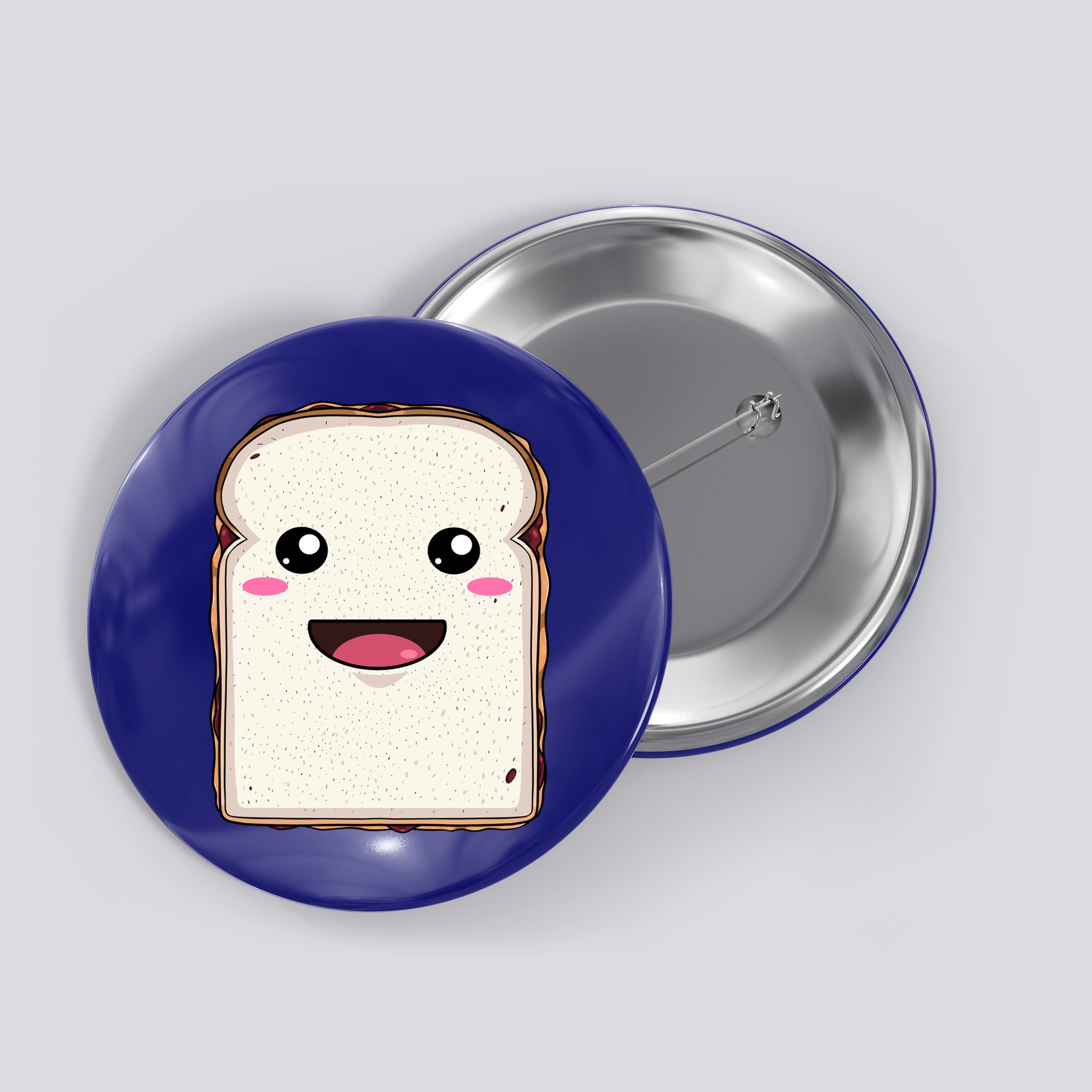 National Peanut Butter And Jelly Day Cute Pb And J Sandwich Funny Gift Button