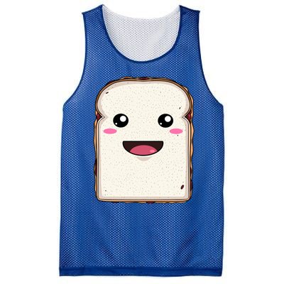 National Peanut Butter And Jelly Day Cute Pb And J Sandwich Funny Gift Mesh Reversible Basketball Jersey Tank