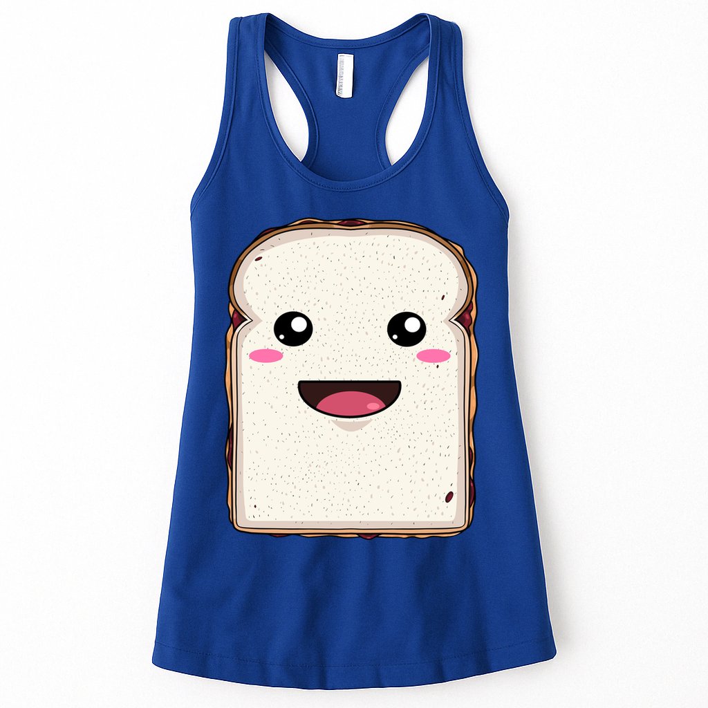 National Peanut Butter And Jelly Day Cute Pb And J Sandwich Funny Gift Womens Tank Top