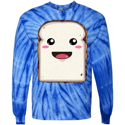 National Peanut Butter And Jelly Day Cute Pb And J Sandwich Funny Gift Tie-Dye Long Sleeve Shirt