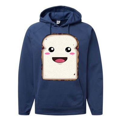 National Peanut Butter And Jelly Day Cute Pb And J Sandwich Funny Gift Performance Fleece Hoodie