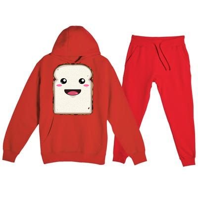 National Peanut Butter And Jelly Day Cute Pb And J Sandwich Funny Gift Premium Hooded Sweatsuit Set