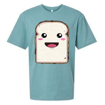 National Peanut Butter And Jelly Day Cute Pb And J Sandwich Funny Gift Sueded Cloud Jersey T-Shirt