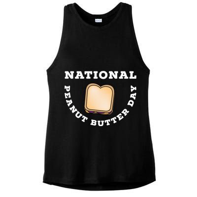 National Peanut Butter Day Peanut Butter And Jelly Sandwich Meaningful Gift Ladies PosiCharge Tri-Blend Wicking Tank