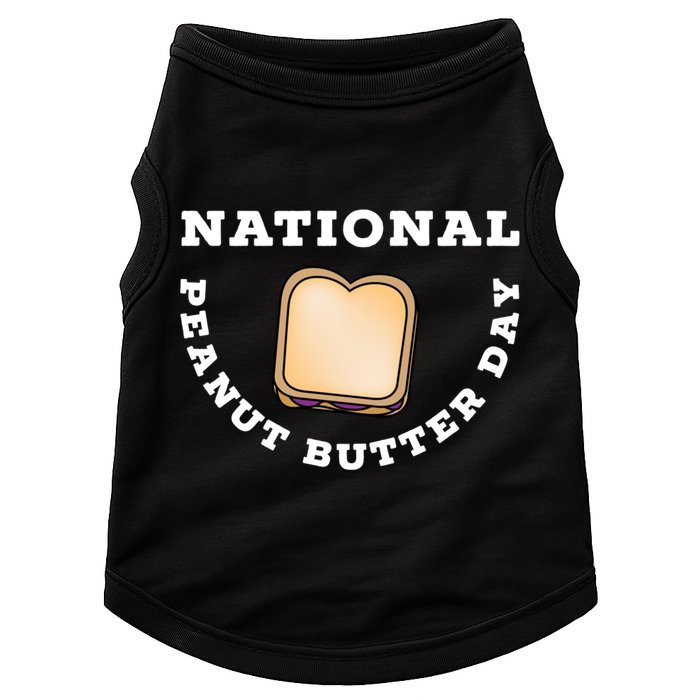 National Peanut Butter Day Peanut Butter And Jelly Sandwich Meaningful Gift Doggie Tank