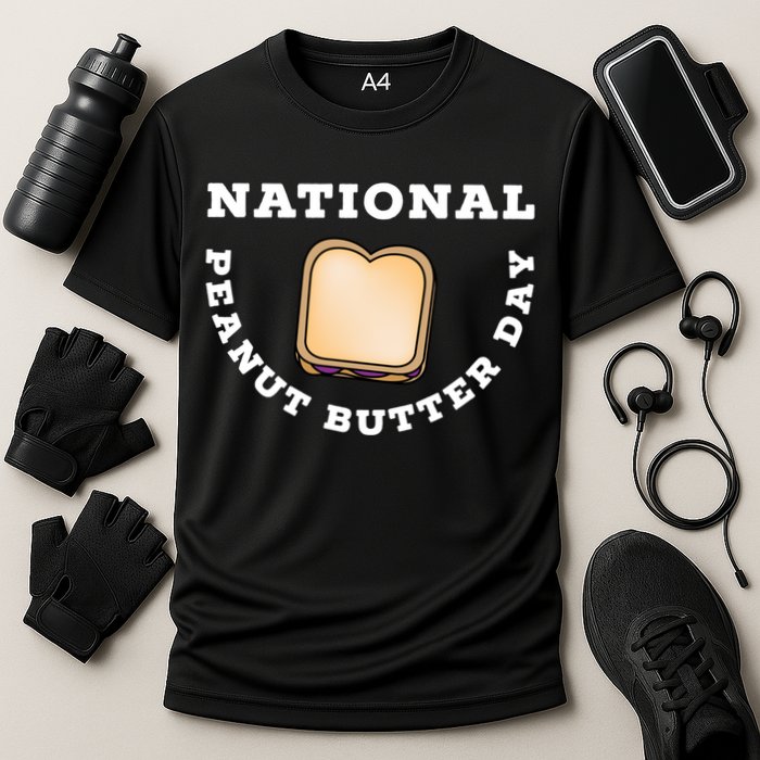 National Peanut Butter Day Peanut Butter And Jelly Sandwich Meaningful Gift Performance Shirt