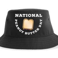 National Peanut Butter Day Peanut Butter And Jelly Sandwich Meaningful Gift Sustainable Bucket Hat