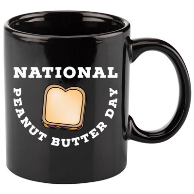 National Peanut Butter Day Peanut Butter And Jelly Sandwich Meaningful Gift 11oz C Handle Ceramic Mug