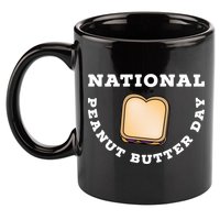 National Peanut Butter Day Peanut Butter And Jelly Sandwich Meaningful Gift 11oz C Handle Ceramic Mug