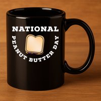 National Peanut Butter Day Peanut Butter And Jelly Sandwich Meaningful Gift 11oz C Handle Ceramic Mug