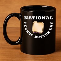 National Peanut Butter Day Peanut Butter And Jelly Sandwich Meaningful Gift 11oz C Handle Ceramic Mug