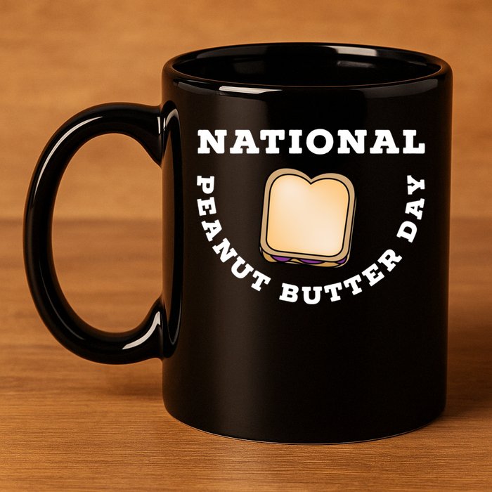 National Peanut Butter Day Peanut Butter And Jelly Sandwich Meaningful Gift 11oz C Handle Ceramic Mug