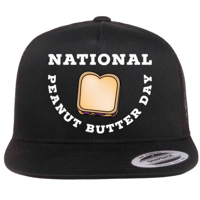 National Peanut Butter Day Peanut Butter And Jelly Sandwich Meaningful Gift Flatbill Hat
