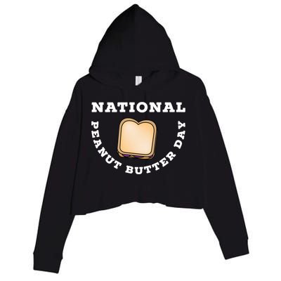 National Peanut Butter Day Peanut Butter And Jelly Sandwich Meaningful Gift Crop Fleece Hoodie