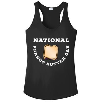 National Peanut Butter Day Peanut Butter And Jelly Sandwich Meaningful Gift Ladies PosiCharge Competitor Racerback Tank