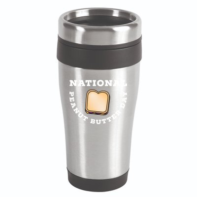National Peanut Butter Day Peanut Butter And Jelly Sandwich Meaningful Gift 16oz Travel Tumbler