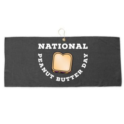 National Peanut Butter Day Peanut Butter And Jelly Sandwich Meaningful Gift Large Microfiber Waffle Golf Towel